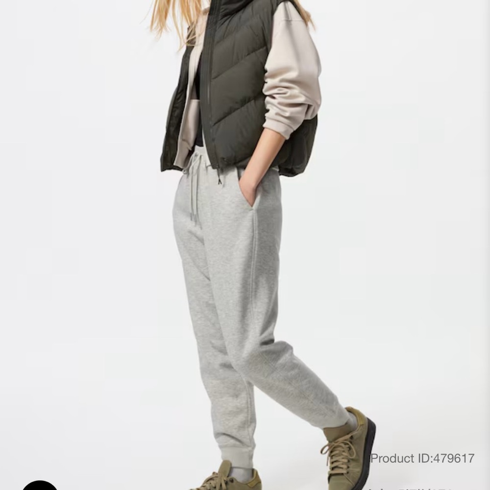 Uniqlo Heather Light Gray Women's Jogger Pants XS